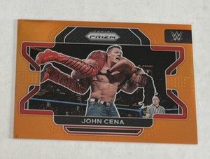 2022 Panini Prizm WWE #45 JOHN CENA Orange Prizm SP #’d 10/99