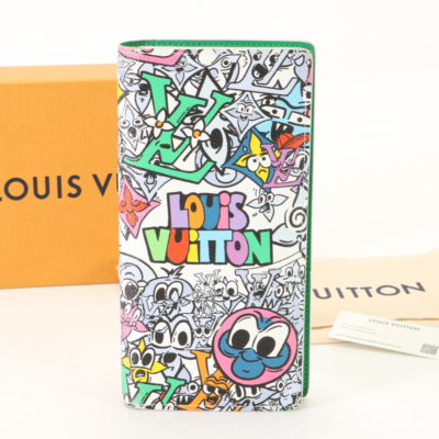 Louis Vuitton Long Wallet Portefeuille Braza M82011 Monogram Comic
