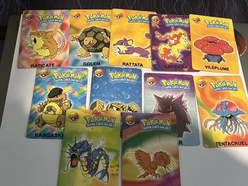 Pokémon Vintage Prism Vending Sticker Bandai Card LOT (11 STICKERS) MP/HP - Picture 3 of 23