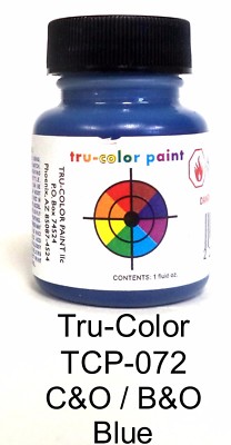 Tru-Color TCP-072 C&O/B&O Chesapeake/Baltimore and Ohio Blue 1 oz Paint