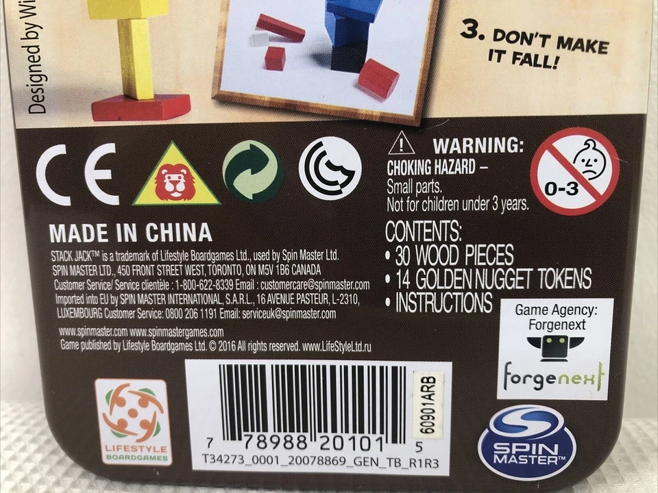 Stack Jack Family Game Night By Spin Master Great Game - Missing Gold Nuggets - Image 4 of 4