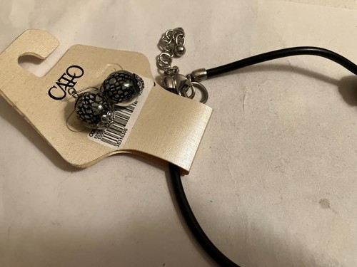Nuevo collar de gargantilla Cato Demi grueso con cuentas de gas en tono plateado - Imagen 3 de 3