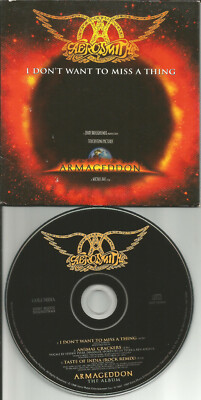 AEROSMITH I don t Want w/ UNRELEASED & REMIX USA press CARD SLEEVE CD Single 