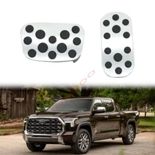 Accelerator Gas Pedal Brake Pedal Alloy Non-Slip Cover For Toyota Tundra AT 22+