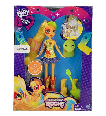 MLP My Little Pony Equestria Girls Applejack Rainbow Rocks 2013 Hasbro Doll NIB