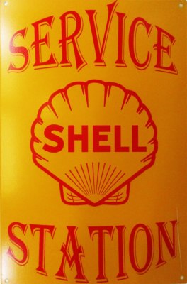 Modern Shell Service Station Sign Shell Service Station Metal Sign | eBay