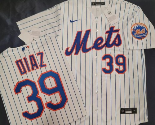 New York Mets LINDOR NIMMO DIAZ ALONSO SEAVER 100% Real SEWN Baseball JERSEY - Picture 4 of 18