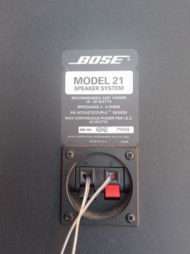 BOSE - Sistema di altoparlanti modello 21 - MADE IN USA - DESIGN ACUSTICOUPLE BOSE - Foto 4 di 7