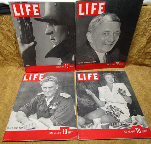 23 different issues of LIFE magazine-all 1940-WWII in Europe nice advertisements - Picture 4 of 14
