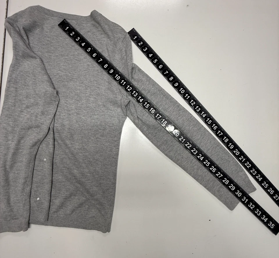 Suéter Talbots Mujer XL Gris Blanco Difuso Osos Polares Lunares Acogedor Cálido Mezcla Rayón Foto 4 de 4