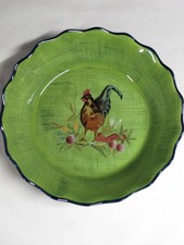 Tracy Porter The Stonehouse Farm Collection Rooster 10” Pie Dish
