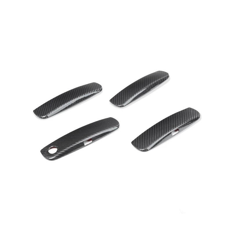 Carbon Fiber Exterior Door Handle Cover Trim for Dodge Challenger 10-22 Foto 2 de 4