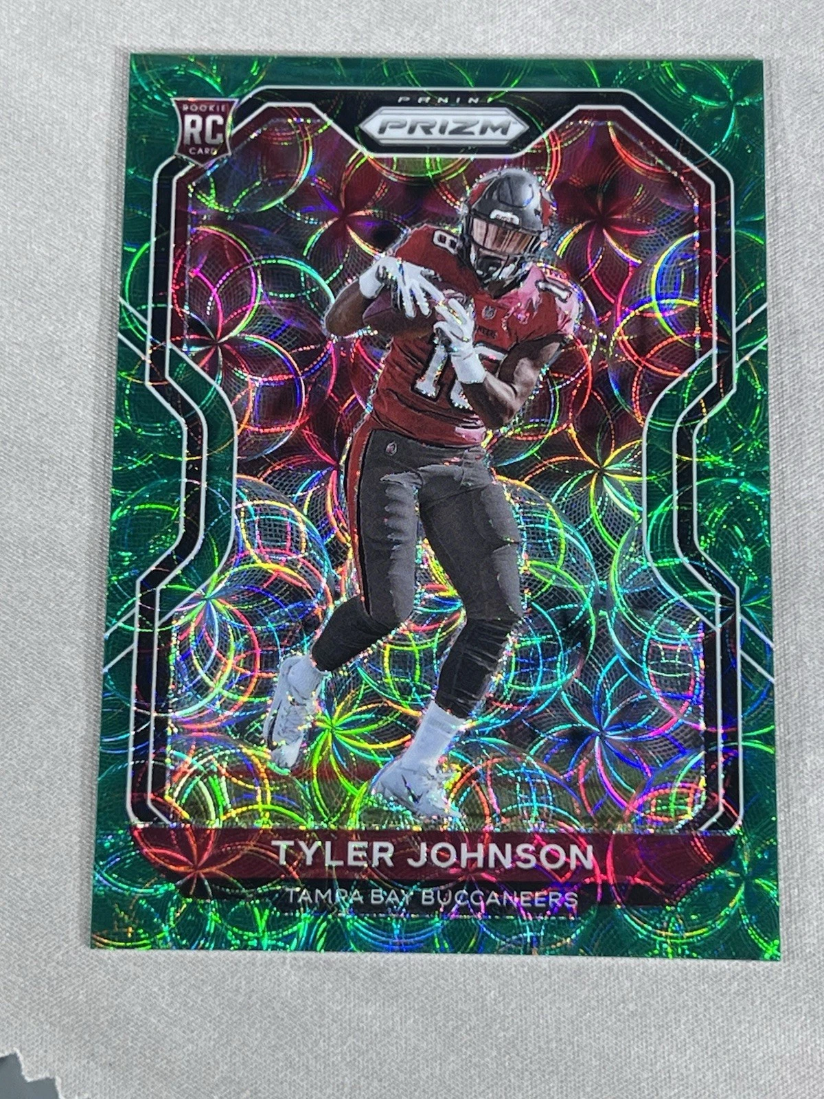 2020 Panini Prizm Green Scope /75 Tyler Johnson Rookie #321 Tampa Bay Bucs