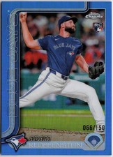 2025 Topps Chrome #47 Adam Kloffenstein Blue Refractors #/150 RC Rookie