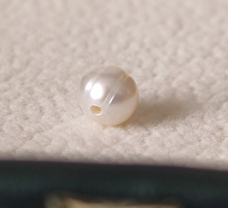 real Natural 4 5mm south sea white baroque pearl Loose Pearl Full Drilled #41