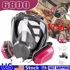 Chemical Mask 6800, Dust Mask, Gas Mask Full Face Respirator/Paint Mask 1 Set
