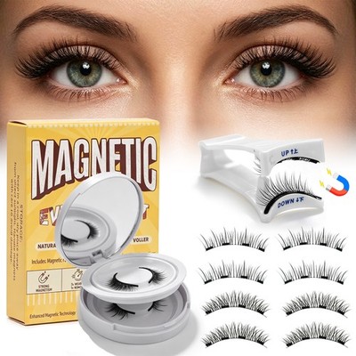 Reusable Magnetic Eyelashes with Applicator No Glue Needed Natural Lashes Kit US