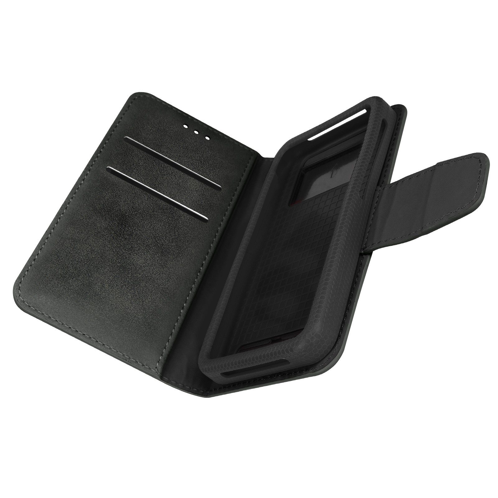 Etui avec portefeuille universel et clapet pliable pour mobile XXL 6"