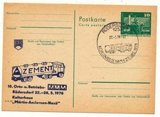 NRD 1978 Całostka prywatna do druku + stempel specjalny - ciężarówka cementowa 