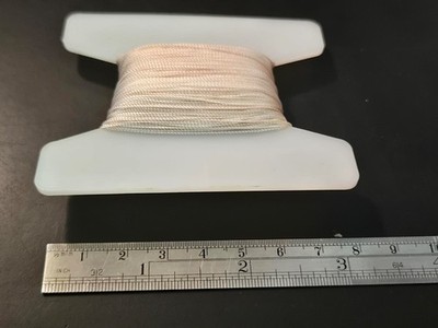 Ship Model Fittings Parts Cream White Rigging Line  .40mm x 50 meters