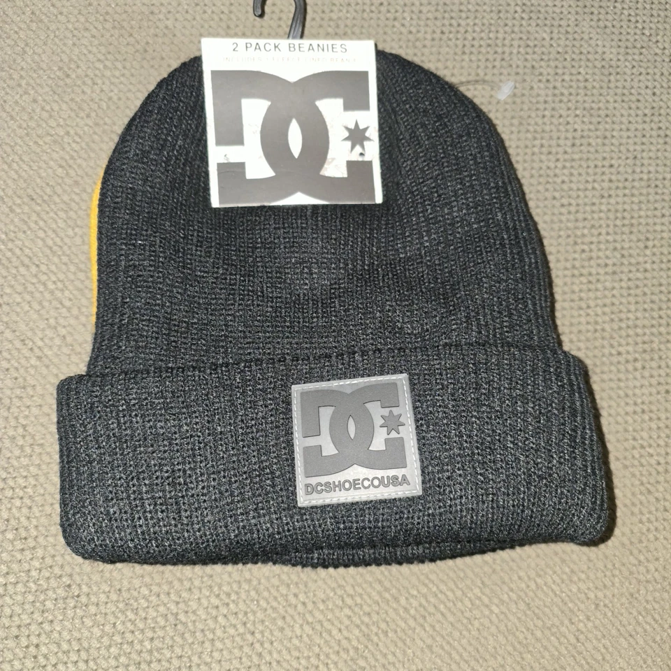 DC SHOE CO USA 2 PACK BEANIES INCLUDES 1 Fleece Lined Beanie One Size - Image 2 of 4
