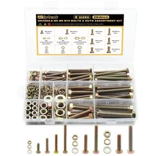 264PCS Heavy Duty Metric Bolts & Nuts Kit M6/M8/M10 Grade 8.8 Hex Assortment