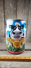 Chupa Chups Lollipops Milk Tin Can Made in Spain .  Good condition Tall 9.5”