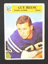  1966 Philadelphia GUM Football Guy Reese #9 