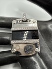 VTG CHINA 925 STERLING SILVER AGATE & CZ PENDANT. 13.6 GRAMS. HALLMARK — photo 3