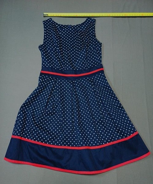 Women Quiz Dress Black Cotton S