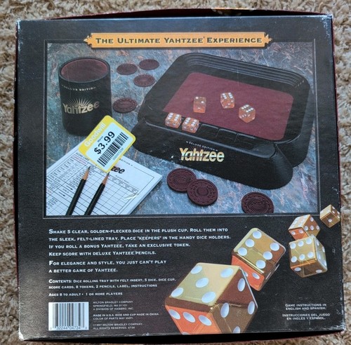Vintage Yahtzee Deluxe Edition - MB Game 1997 In Excellent Used Cond Complete! - Picture 5 of 5