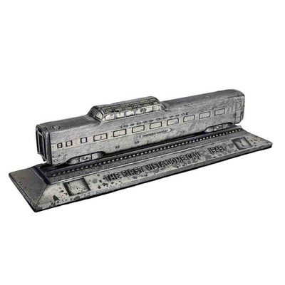 Burlington Route First Vista Dome Car 1945 Railroad Paperweight 7.375  Long