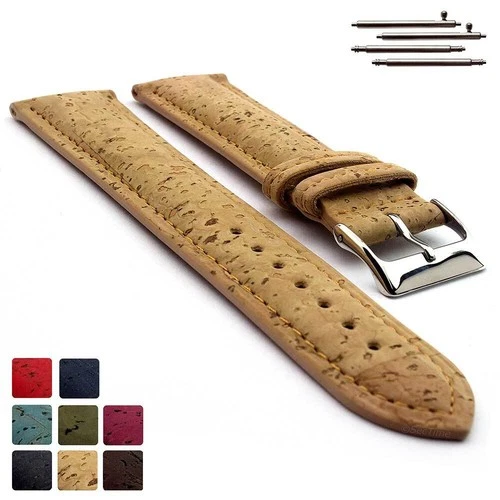 Real Cork Watch Strap Band Vegan Classic / Quick Release 14 16 18 20 22 VIP MM