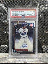 Cam Smith 2024 Bowman Draft Chrome 1st Prospect On Card Auto PSA 9 RC Astros