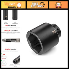 12 Drive 2 6-point Impact Socket Tool Heavy-duty Automotive Repair Accessor
