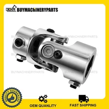 1"-48 Spline X 3/4" DD Chrome Universal Steering Shaft U Joint U-Joint Coupling