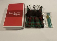 American Girl Addy Tartan Plaid Christmas Holiday Dress NIB