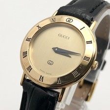 Working Gucci 3000L Womens Gold Quartz Watch