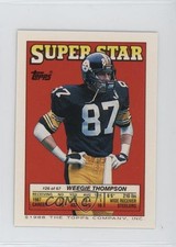 1988 Super Star Sticker Back Cards Weegie Thompson Darrell Green Jerry Rice 0au4