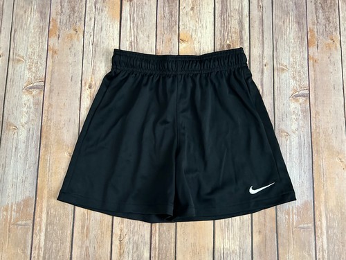 Nike Dri-Fit Boys Youth Soccer Running Gym Black Shorts Size S