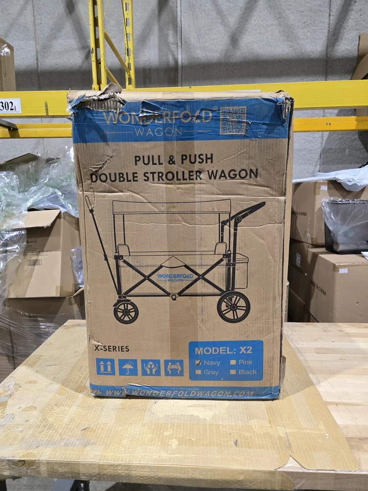 Carrinho de passeio WONDERFOLD X2 push & pull (2 lugares) - Carrinho de bebê dobrável - Imagem 3 de 4
