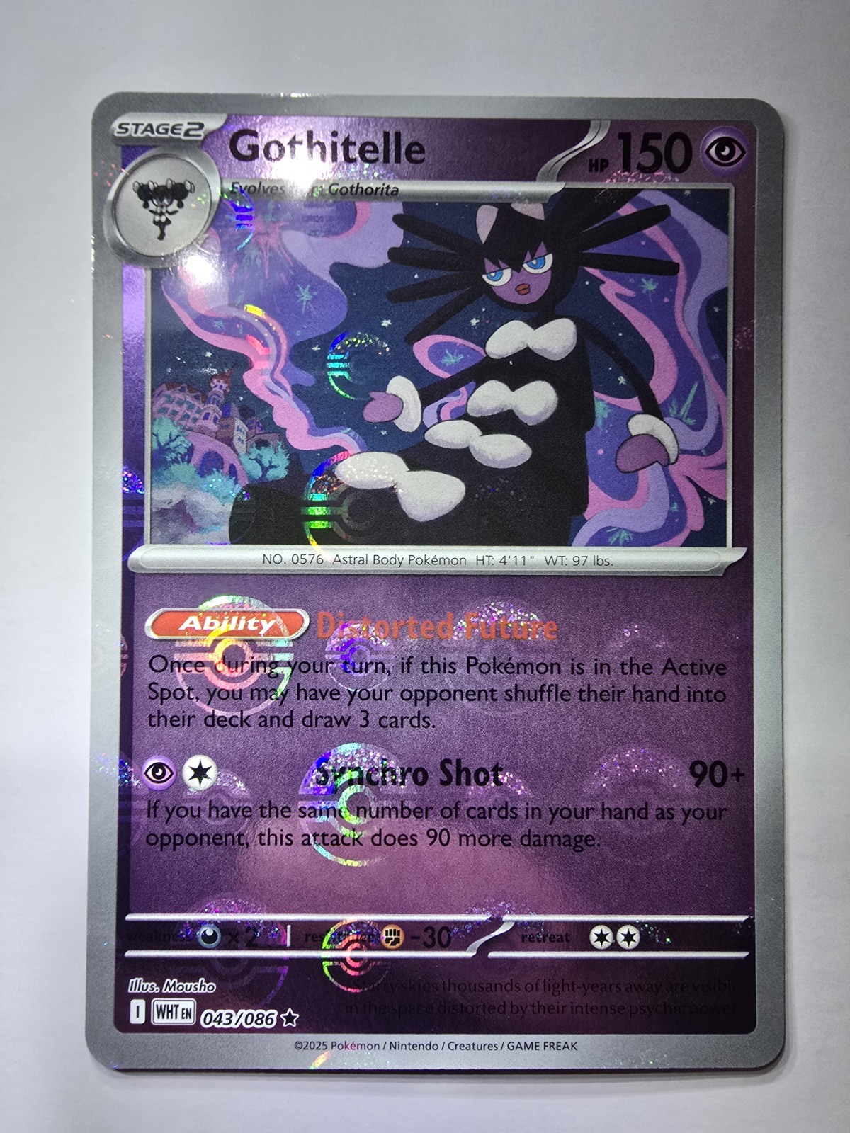 Gothitelle (Poke Ball Pattern) 043/086 - Pokemon TCG SV: White Flare Holo NM