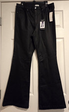 SOFIA JEANS By SOFIA VERGARA Women's Melissa High Rise Flare Black Jeans Size 14