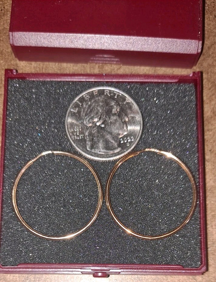 14k Gold Hoop Earrings From Guldfynd Jewelers 1.54 Grams