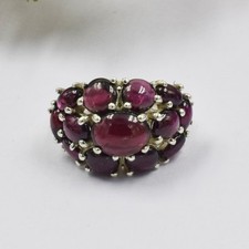 Real Garnet Gemstone Ring 925 Sterling Silver Prong Setting Handmade Jewelry US6