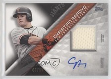 2018 Topps Major League Material Series 1 44/50 Christian Arroyo Auto 0b0