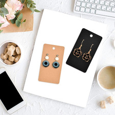 150 Pieces Earring Display Card Earring Card Holder Blank Kraft Paper Tags fo...