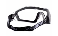 10 Ct Bolle Safety Cobra 40091, PLATINUM Clear Lense/Black Frame Safety Glasses