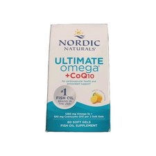 NORDIC NATURALS 60 ULTIMATE OMEGA COQ10 LEMON EXP 8/28