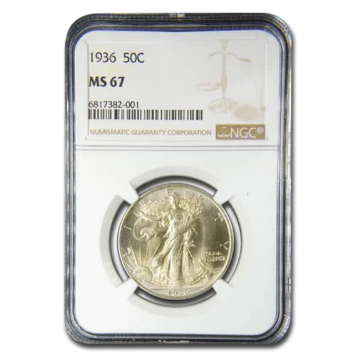 1936 Walking Liberty Half Dollar MS-67 NGC